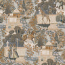 Jal Mahal - Royal Fairy-Tale Wallpaper -Navy/Orange