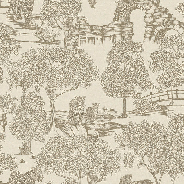 Sample - Samar - metalic forrest Wallpaper -Neutral