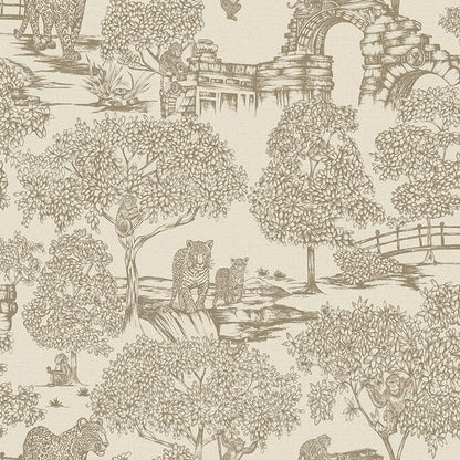 Samar - Metalic Forrest Wallpaper - Neutral
