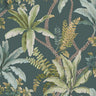 Saranda - Palm Oasis Wallpaper - Teal