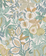 Nagano - Pomegranate and Fig Wallpaper - Blue