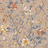 Sazanka - Japanese Floral Wallpaper - Coral