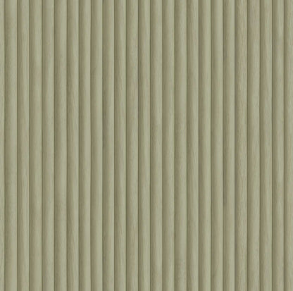 Teak - Wood Panel Wallpaper - Sage