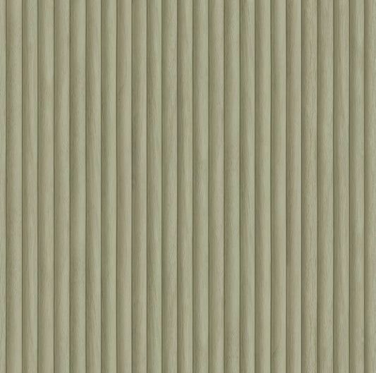 Teak - Wood Panel Wallpaper - Sage