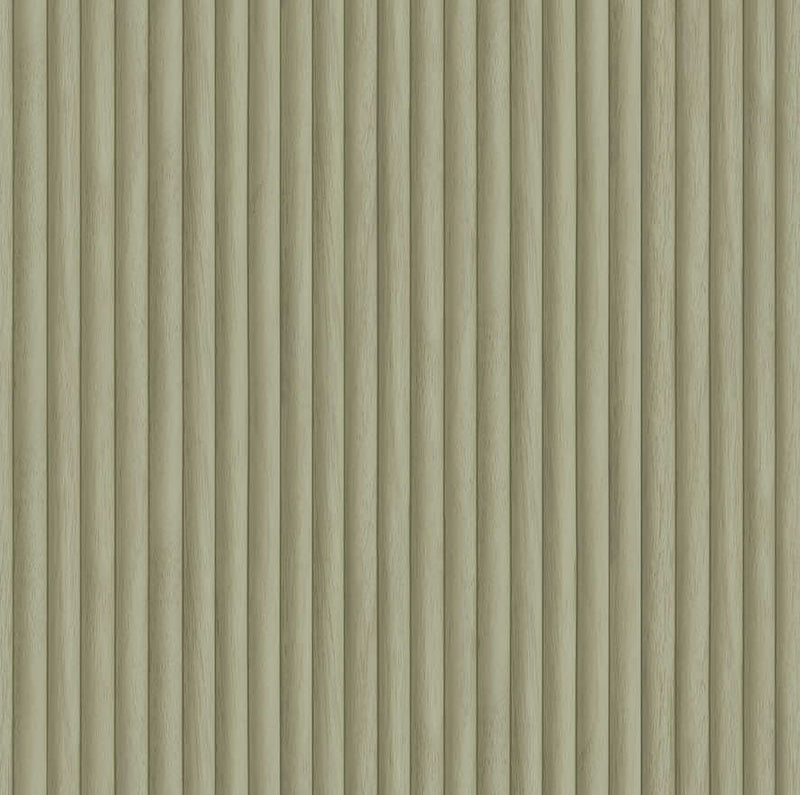 Teak - wood panel wallpaper-Sage