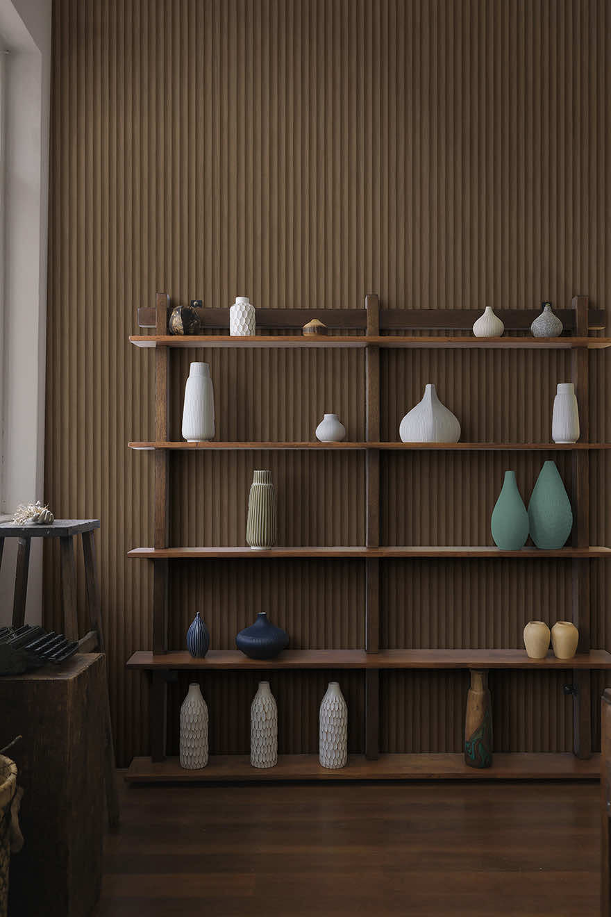 Teak - Wood Panel Wallpaper - Natural