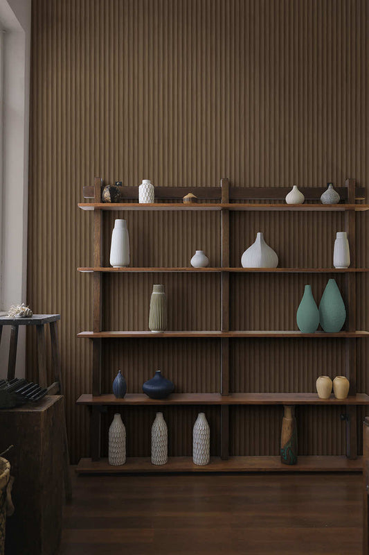 Teak - Wood Panel Wallpaper - Natural