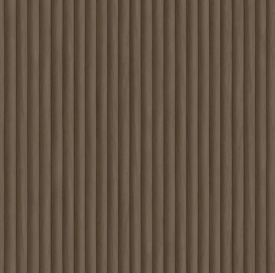 Sample - Teak - wood panel wallpaper-Natural
