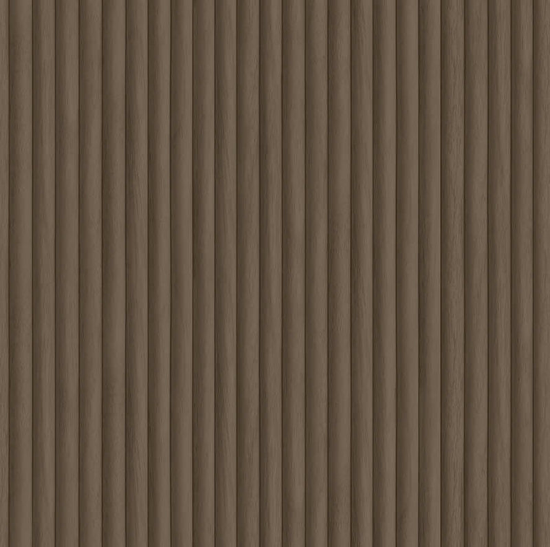 Sample - Teak - wood panel wallpaper-Natural