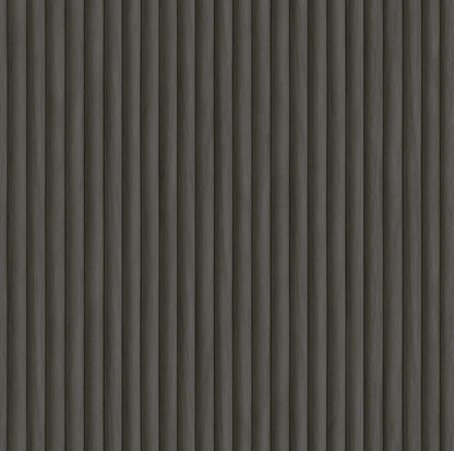 Teak - Wood Panel Wallpaper - Charcoal