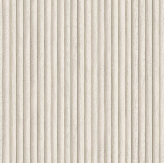Teak - Wood Panel Wallpaper - Cream