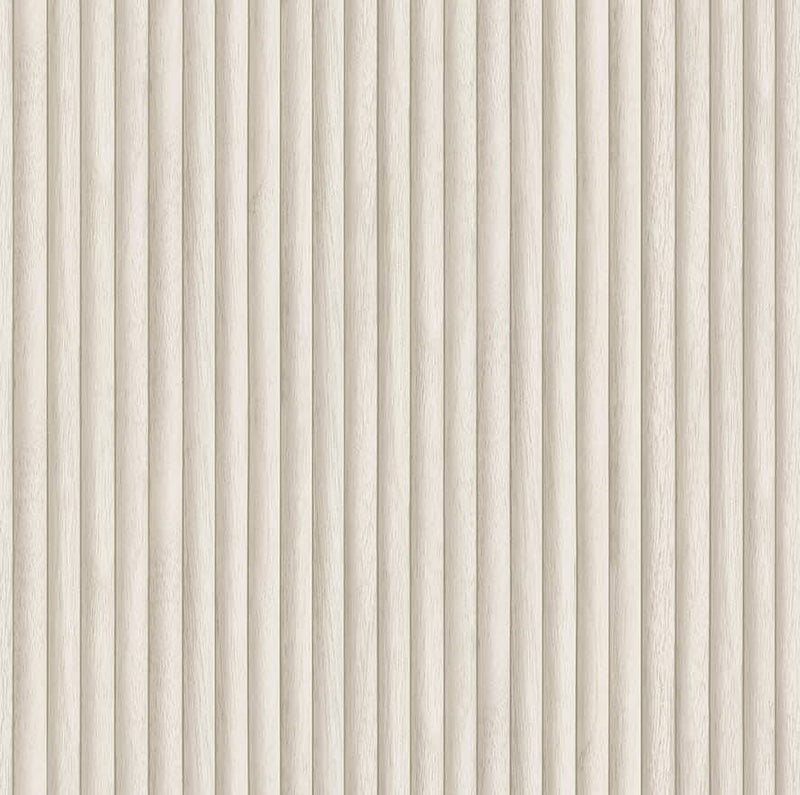 Teak - wood panel wallpaper-Cream