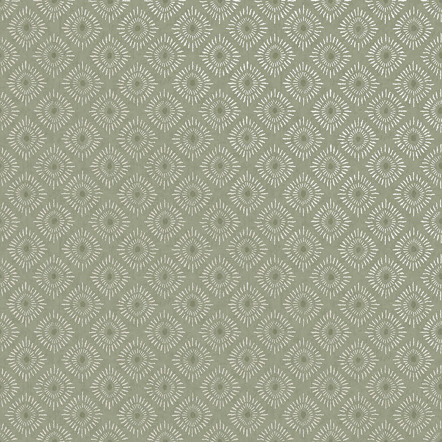 Sample - Sunstone - soft geometric wallpaper-Sage