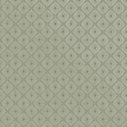 Sunstone - Soft Geometric Wallpaper - Sage