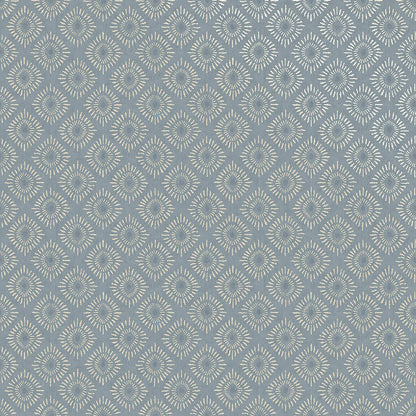 Sunstone - Soft Geometric Wallpaper - Blue