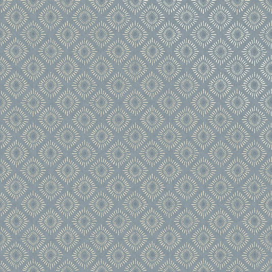 Sunstone - Soft Geometric Wallpaper - Blue