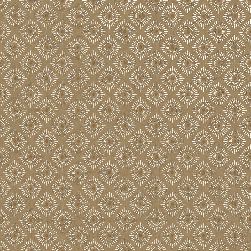 Sunstone - Soft Geometric Wallpaper - Orange