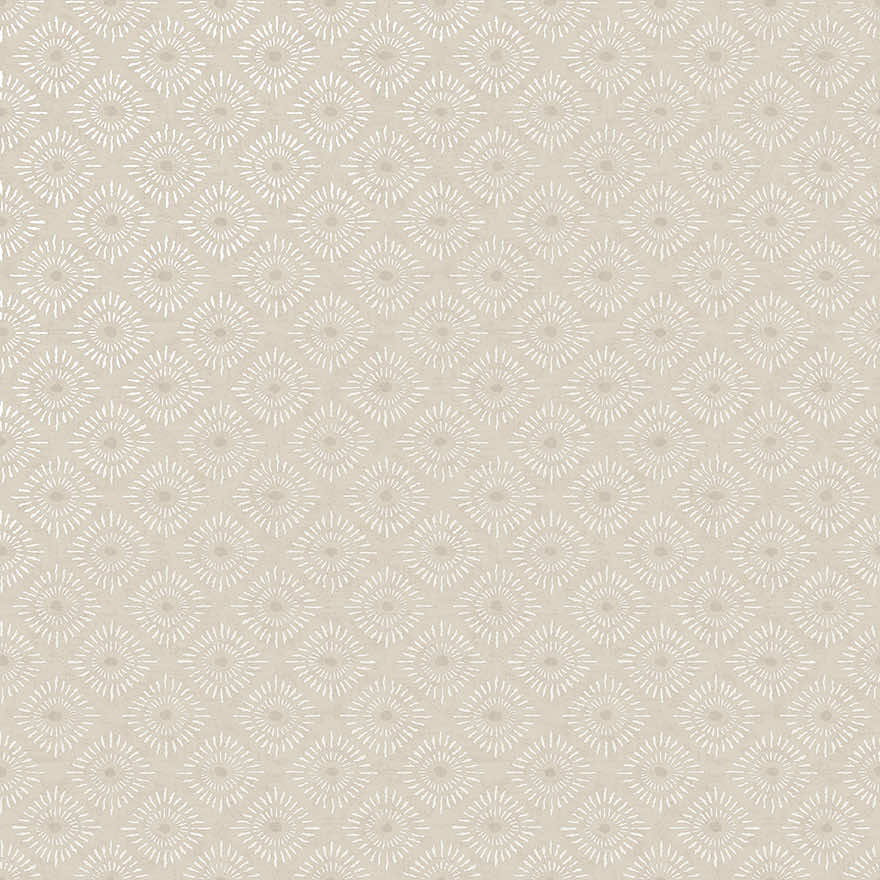 Sample - Sunstone - Soft Geometric Wallpaper-Cream