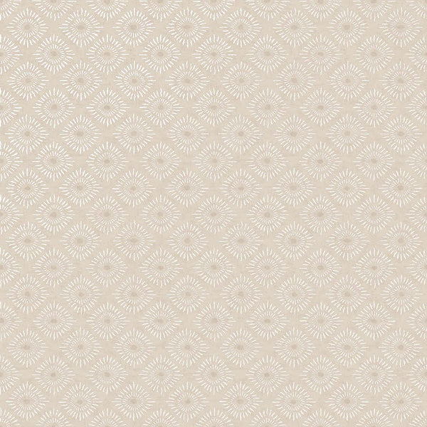 Sample - Sunstone - Soft Geometric Wallpaper-Cream