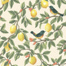 Ponderosa – Bird and Lemon Wallpaper – Cream/Orange