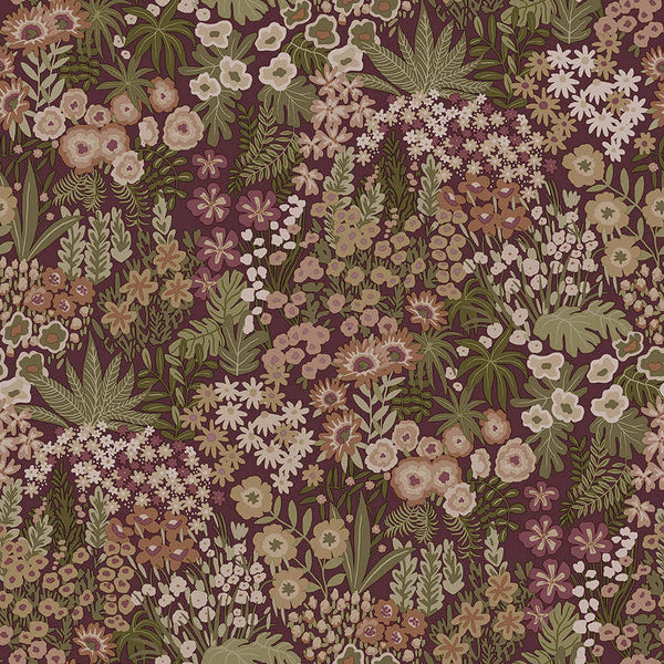 Sample - Lysandra Wallpaper - Mulberry