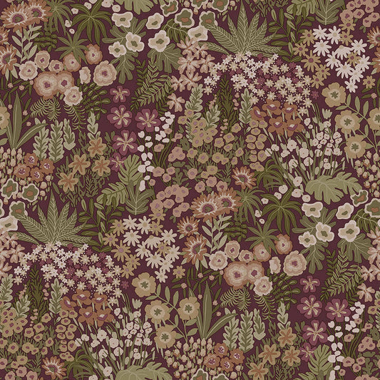 Lysandra Wallpaper - Mulberry