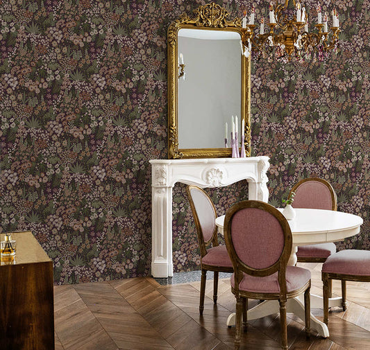 Lysandra Wallpaper - Mulberry