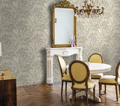 Lysandra Wallpaper - Cream Heather