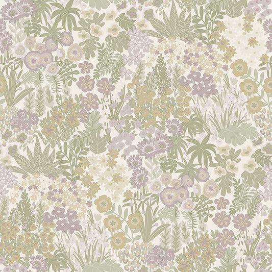 Lysandra Wallpaper - Cream Heather