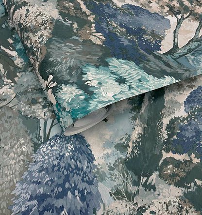 Pinecrest Teal Green - Wallpaper