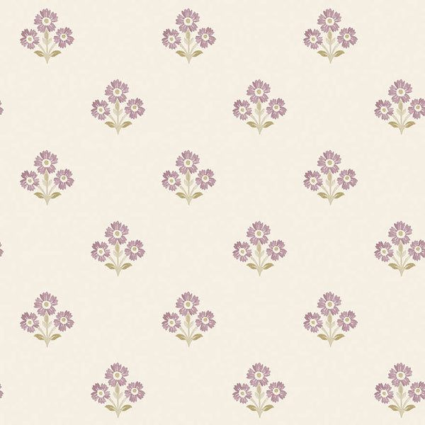 Sample - Isadora Wallpaper - Neutral/Mulberry