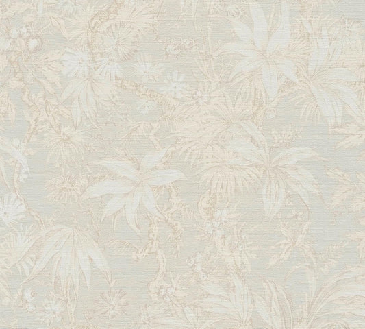 Sepia Memories -  Jungle Wallpaper - Cream