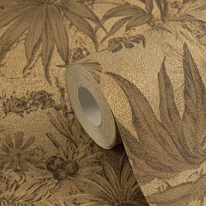 Sepia Memories - Jungle Wallpaper - Brown