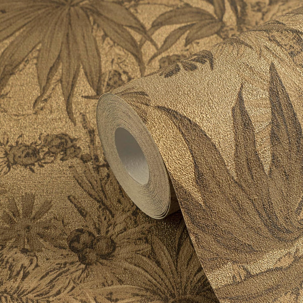 Sample - Sepia Memories - Jungle Wallpaper - Brown