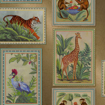 Menagerie Wallpaper – Gold