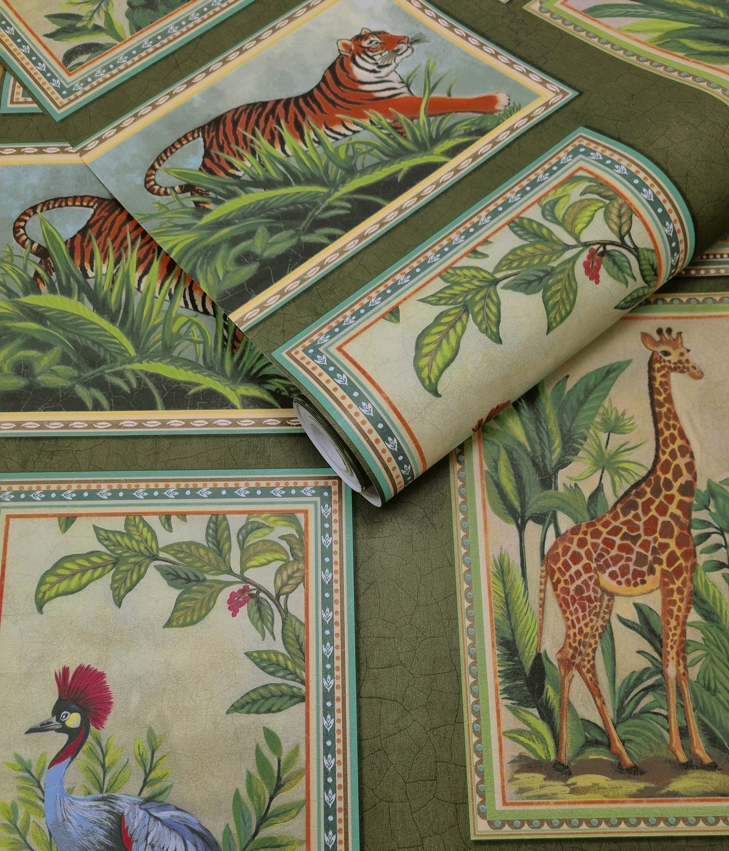 Menagerie Wallpaper – Green