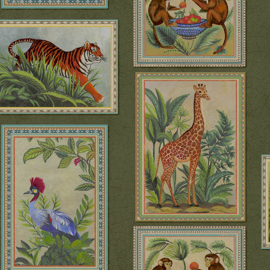 Menagerie Wallpaper – Green