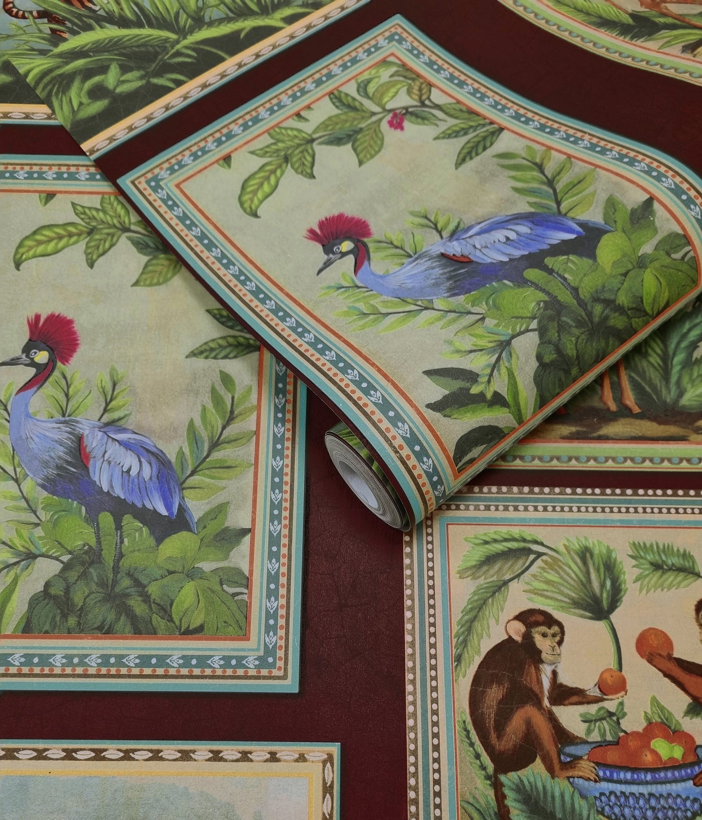 Menagerie Wallpaper – Berry