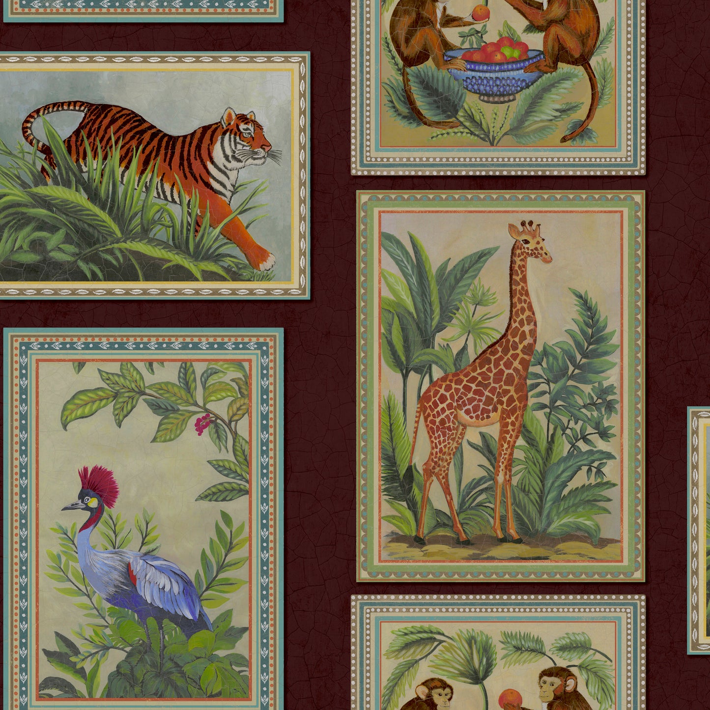 Menagerie Wallpaper – Berry