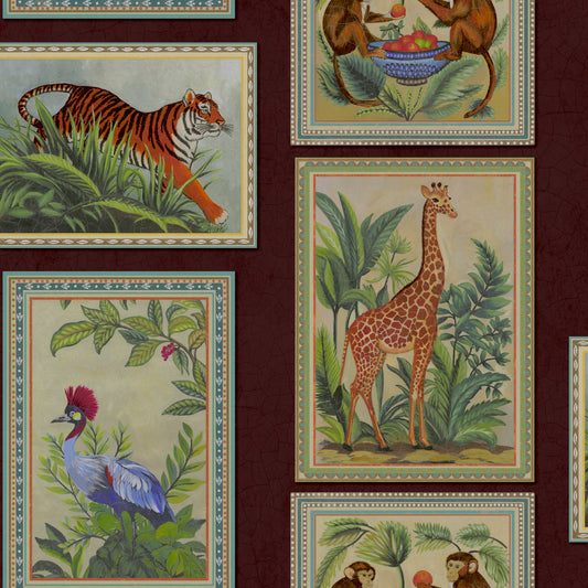 Menagerie Wallpaper – Berry