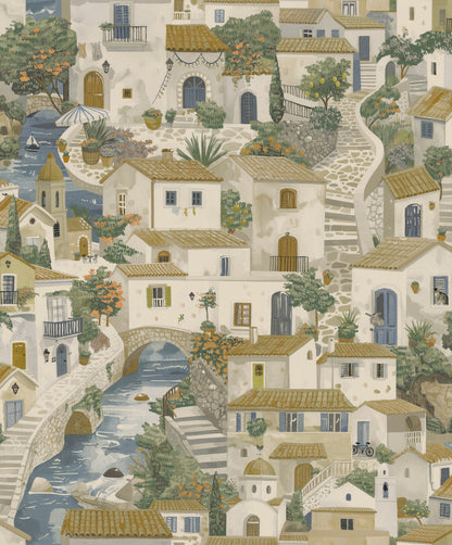 Monteroso Wallpaper – Beige/Blue