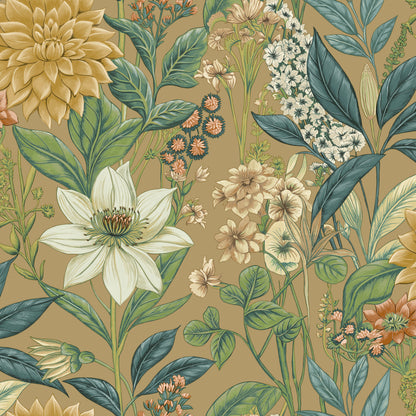 Clematis Wallpaper – Gold
