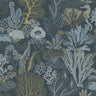 Nautilus Wallpaper – Navy/Gold