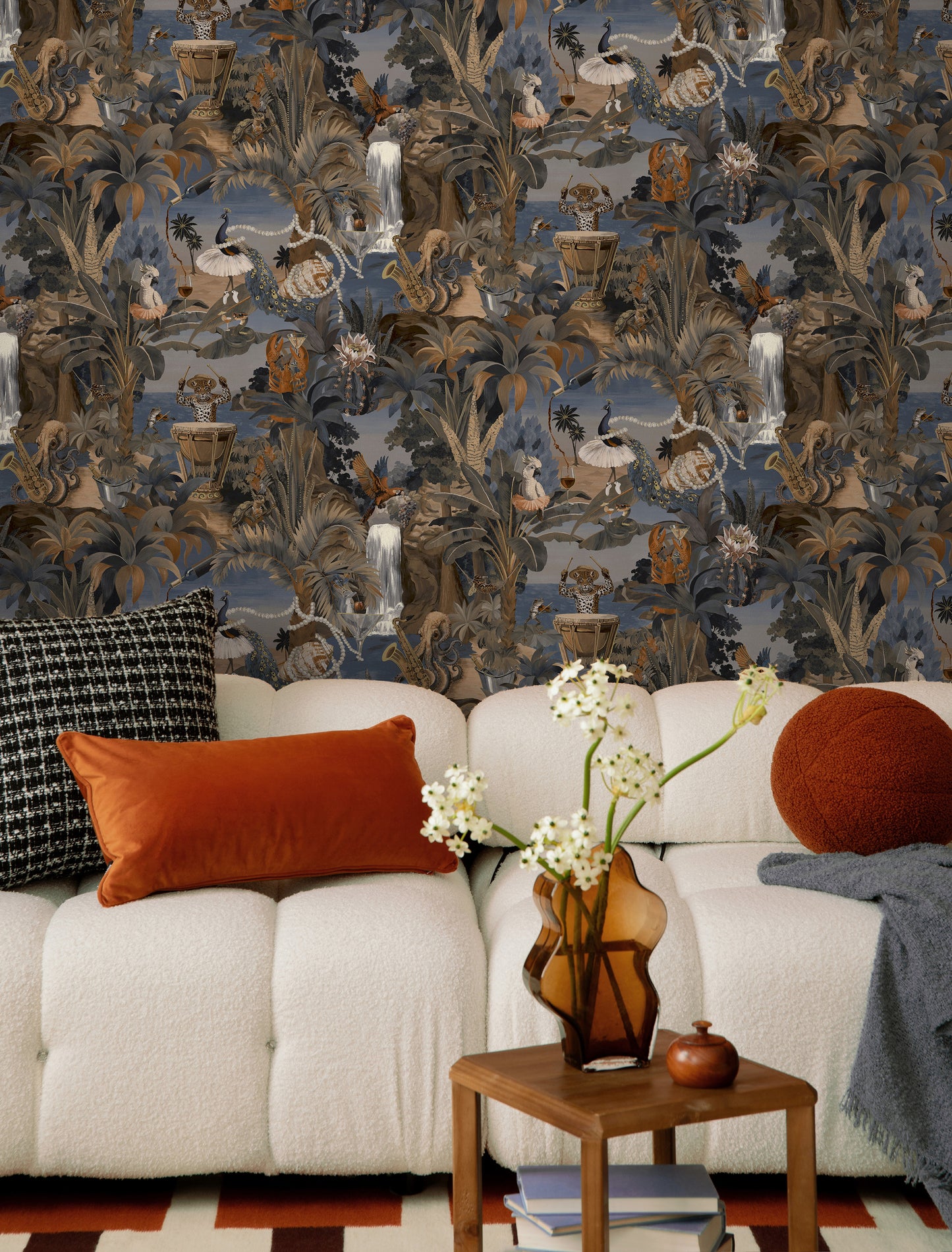 Sunset Carnival Wallpaper – Navy