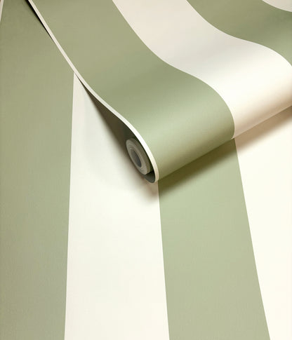 Cordelia Stripe Wallpaper – Sage