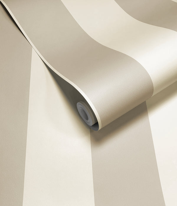 Sample - Cordelia Stripe Wallpaper - Beige