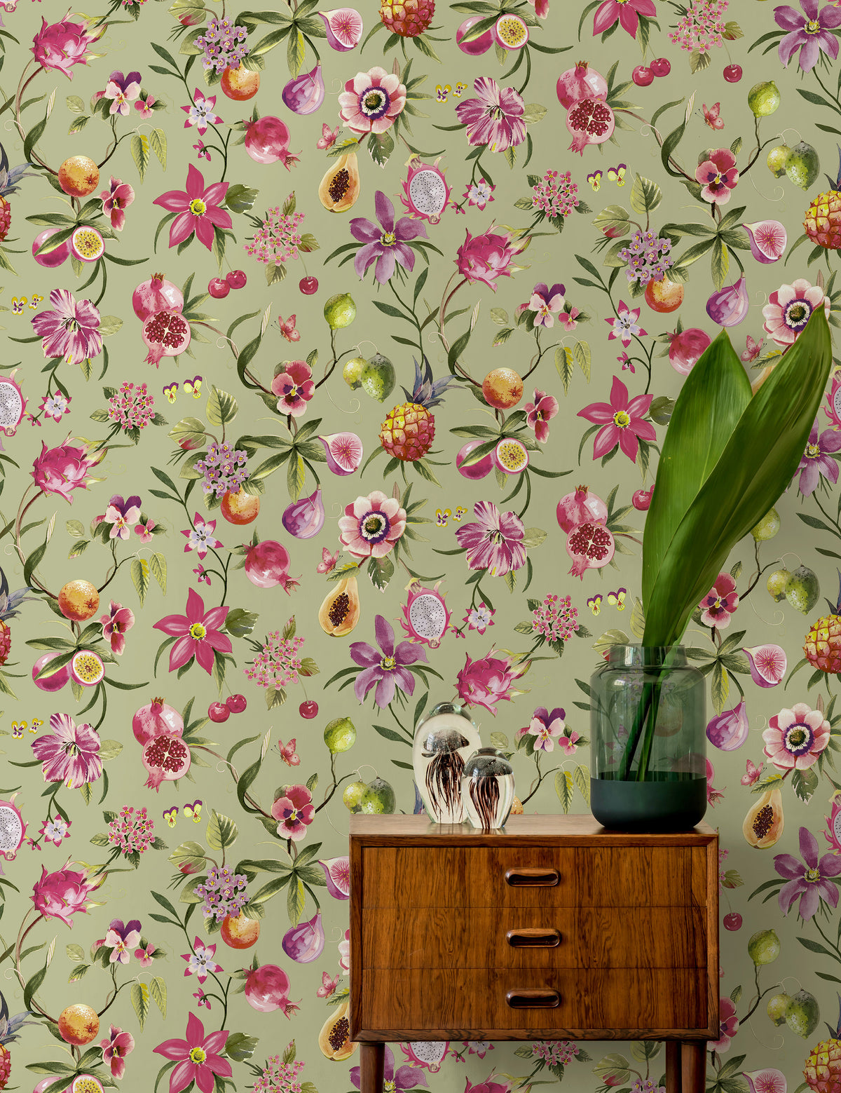 Tropica Wallpaper - Sage