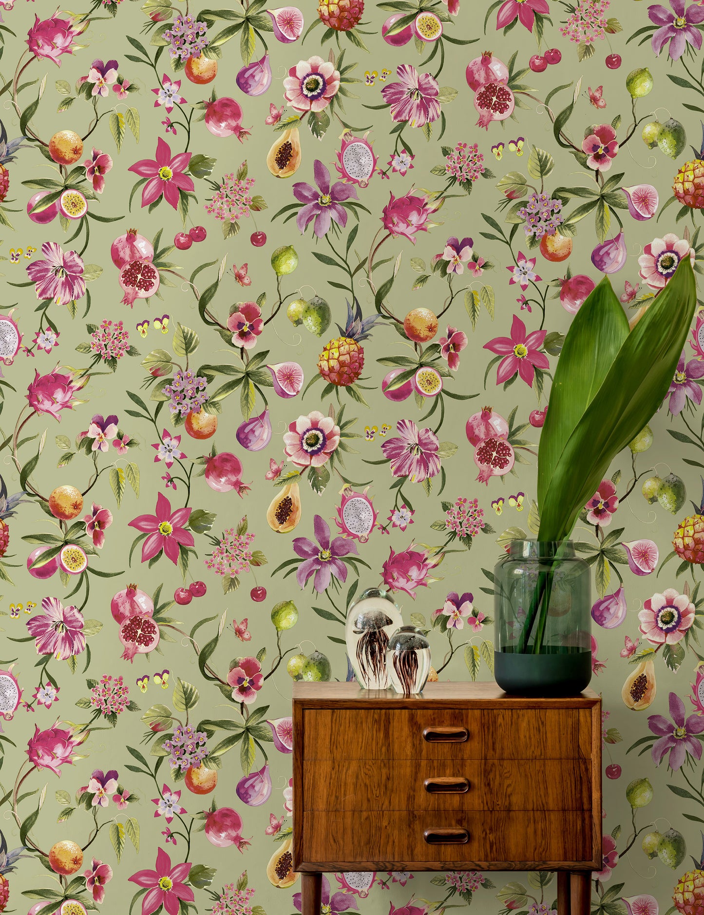 Tropica Wallpaper - Sage