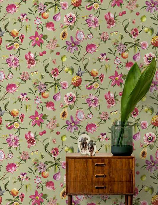 Tropica Wallpaper - Sage