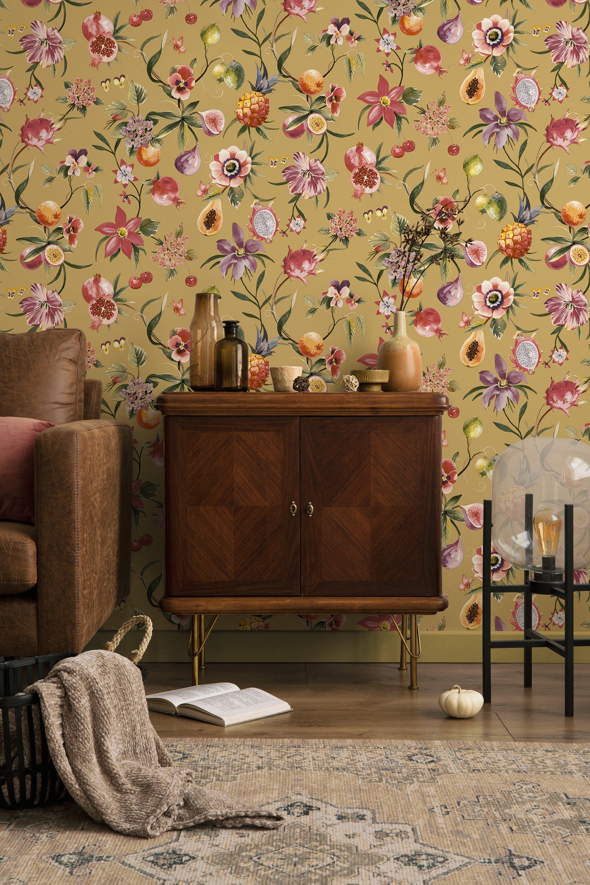 Tropica Wallpaper - Ochre